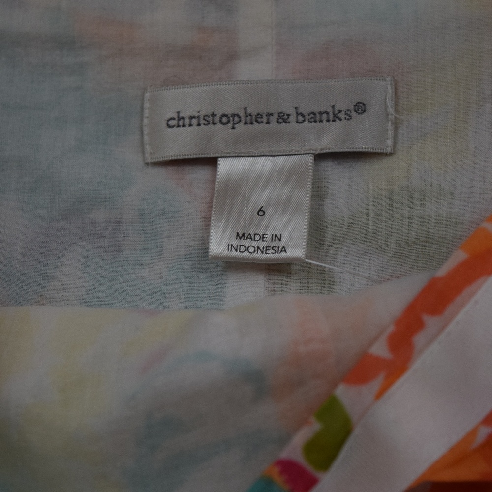 Christopher & Banks lightweight floral skirt - Picture 4 of 5
